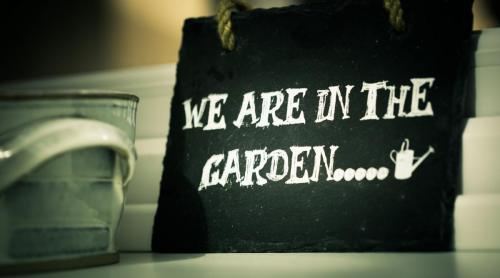 We are in the garden